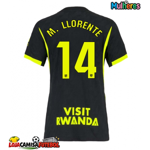 Camisa de Futebol Atletico Madrid Marcos Llorente #14 Equipamento Secundário Mulheres 2026-27 Manga Curta
